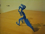  Velociraptor business card  3d model for 3d printers