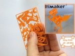  Velociraptor business card  3d model for 3d printers