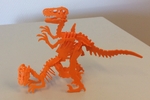 Modelo 3d de Velociraptor de la tarjeta de negocios para impresoras 3d