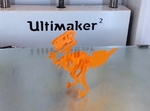 Modelo 3d de Velociraptor de la tarjeta de negocios para impresoras 3d