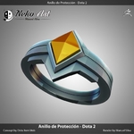 Modelo 3d de Protección de anillo de dota 2 para impresoras 3d