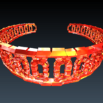 Modelo 3d de Pulsera para impresoras 3d