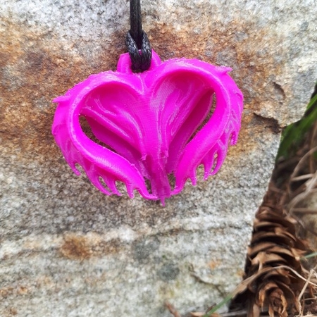 Chaotic Heart Pendant