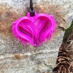  Chaotic heart pendant  3d model for 3d printers