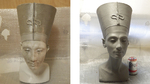 Modelo 3d de Nefertiti - en las secciones de seguridad para la impresión en 3d de tamaño completo para impresoras 3d