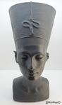 Modelo 3d de Nefertiti - en las secciones de seguridad para la impresión en 3d de tamaño completo para impresoras 3d