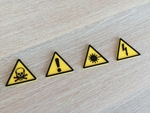  Warning signs  3d model for 3d printers