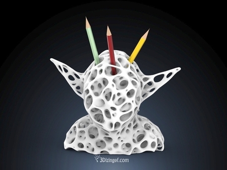 Modelo 3d de Volumen de voronoi yoda por dizingof para impresoras 3d