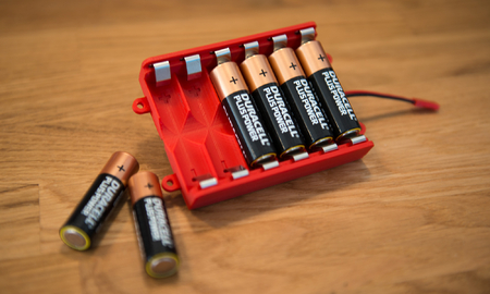 Battery box for AA cells