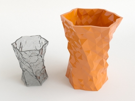  Random vase - hex  3d model for 3d printers