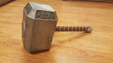  Life size thor's hammer (mjolnir)  3d model for 3d printers