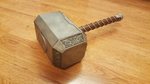 Modelo 3d de La vida de tamaño de martillo de thor (mjolnir) para impresoras 3d