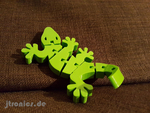  Flexi articulated gecko  3d model for 3d printers