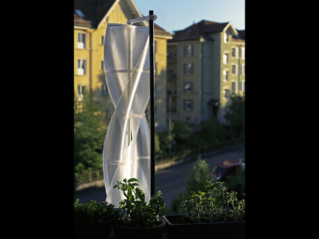  Vertical axis ugrinsky wind turbine vawt  3d model for 3d printers