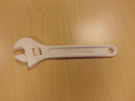 Fully assembled 3D printable wrench