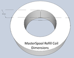 Modelo 3d de Masterspool para la impresión en 3d filamento (v4) para impresoras 3d