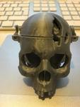  Skull box w/ brain by 3dkitbash  3d model for 3d printers