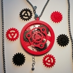  Planetary gear pendant/key ring  3d model for 3d printers