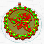  Pendant pink 3  3d model for 3d printers