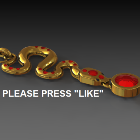 Modelo 3d de La serpiente colgante para impresoras 3d