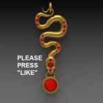  Snake pendent  3d model for 3d printers