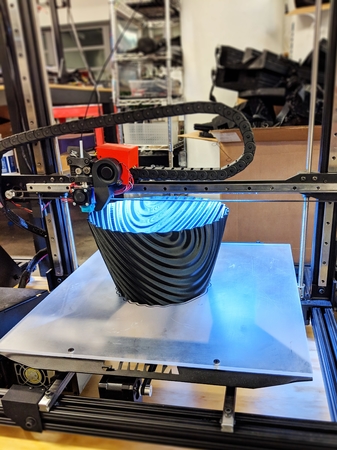  Gmax twisted ripple vase bin  3d model for 3d printers