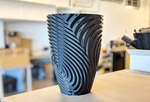  Gmax twisted ripple vase bin  3d model for 3d printers