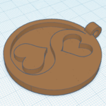  Yin yang hearts jewelry  3d model for 3d printers