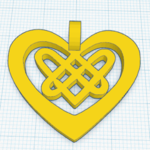  Celtic heart jewelry  3d model for 3d printers