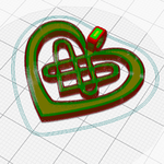  Celtic heart jewelry  3d model for 3d printers