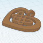  Celtic heart jewelry  3d model for 3d printers