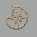  (christmas) star earring  3d model for 3d printers