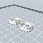  Daisy earrings/pendants  3d model for 3d printers