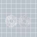  Daisy earrings/pendants  3d model for 3d printers