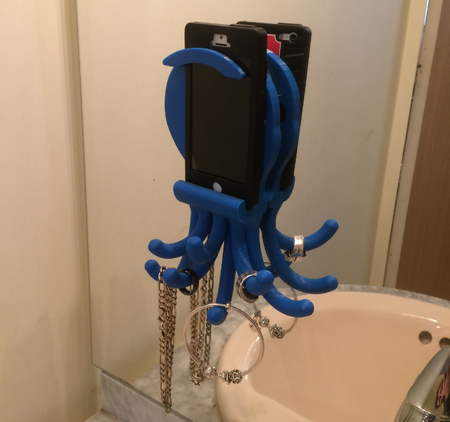 Popi the Octopus, phone and jewelry holder