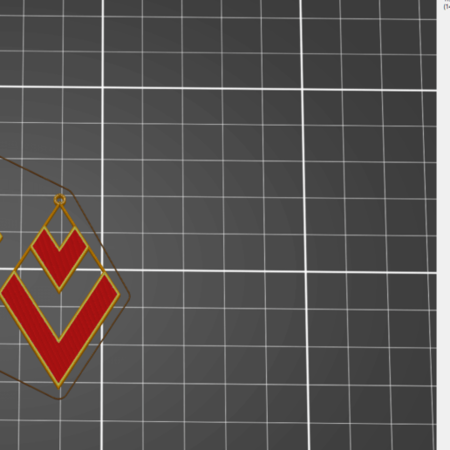 Modelo 3d de Pendiente / pendiente para impresoras 3d