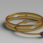  Engagement and wedding ring  3d model for 3d printers