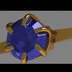  Engagement and wedding ring  3d model for 3d printers