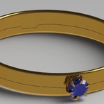  Engagement and wedding ring  3d model for 3d printers