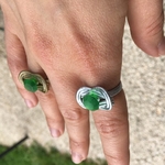  Emerald ring  3d model for 3d printers