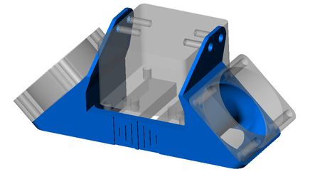 Ultimaker 2 fan mount - DUAL