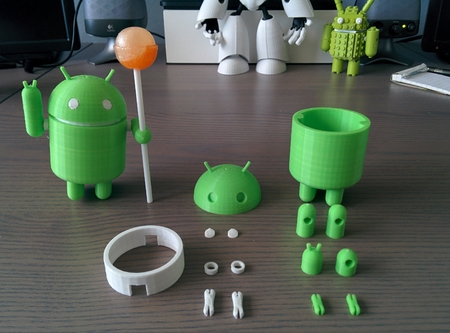  Posable android robot  3d model for 3d printers