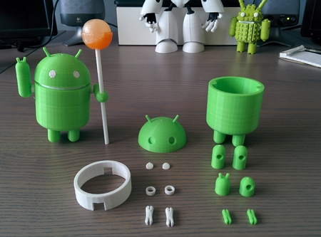 Modelo 3d de Posable robot de android para impresoras 3d