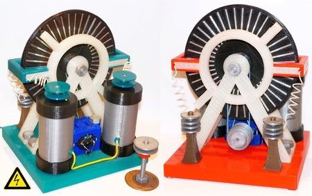  Wimshurst electrostatic machine  3d model for 3d printers