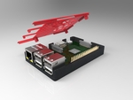 Modelo 3d de Raspberry pi caso (modelo b+ / 2 / 3) para impresoras 3d