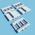  Printable architecture kit series 1  3d model for 3d printers