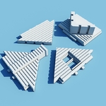  Printable architecture kit series 1  3d model for 3d printers