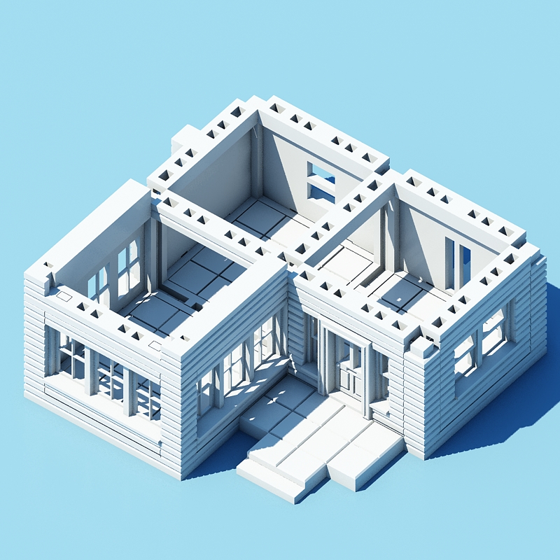 Printable architecture kit series 1 3d model for 3d printers free