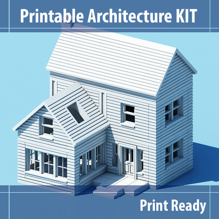  Printable architecture kit series 1  3d model for 3d printers