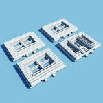  Printable architecture kit series 1  3d model for 3d printers